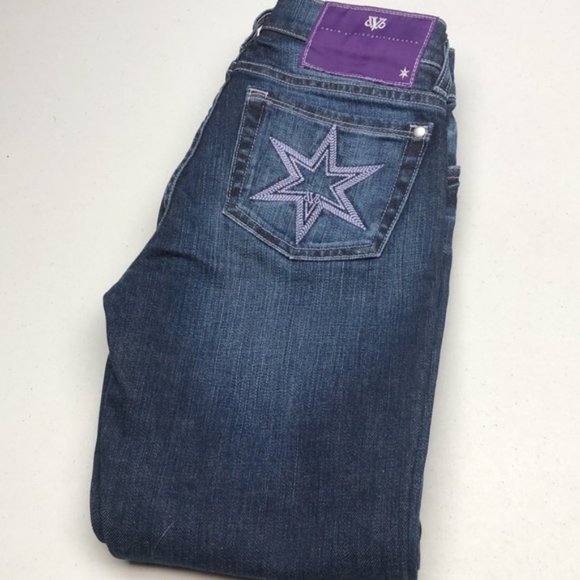 DVB DENIM BY BECKHAM FLARE JEANS 25x33 😎 (fits xxs to xs) - Picture 1 of 11